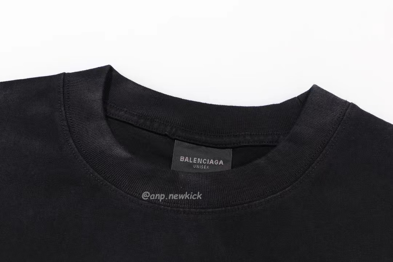 Balenciaga Fw23 Letter Logo Printing Short Sleeve T Shirt (5) - www.newkick.org Balenciaga Fw23 Letter Logo Printing Short Sleeve T Shirt (5) - www.newkick.org