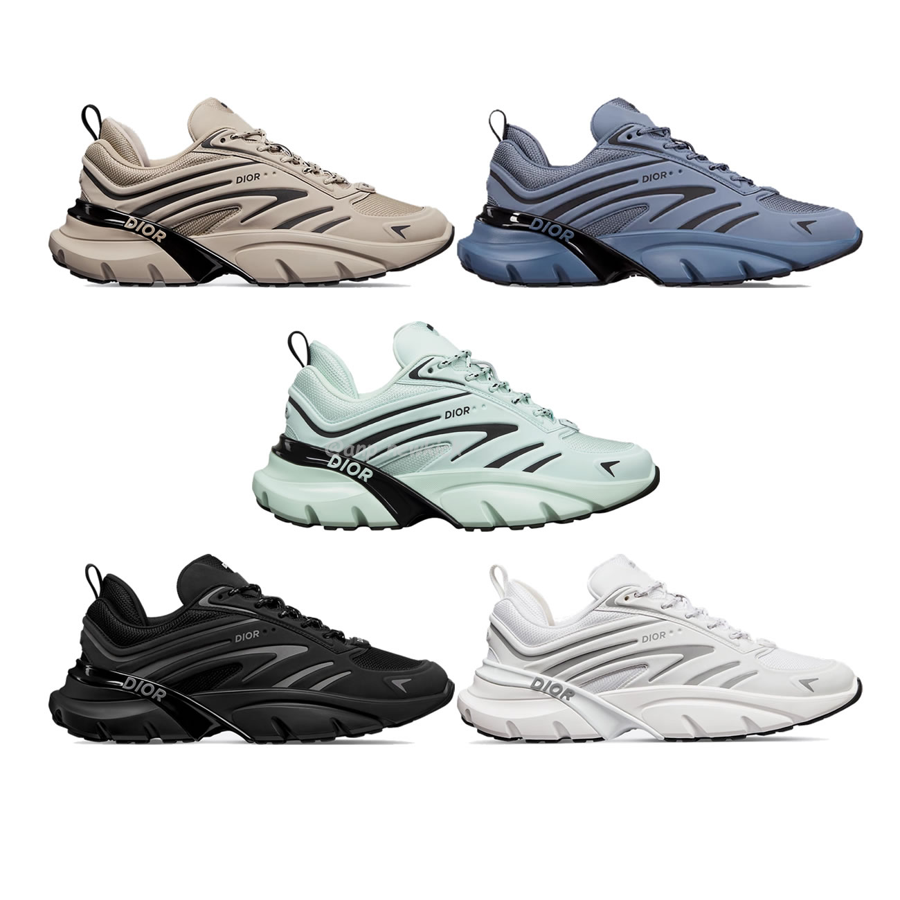 Dior B44 Blade Sneaker Black Technical Mesh And Black Technical Fabric 3sn306zzy H981 (1) - www.newkick.org