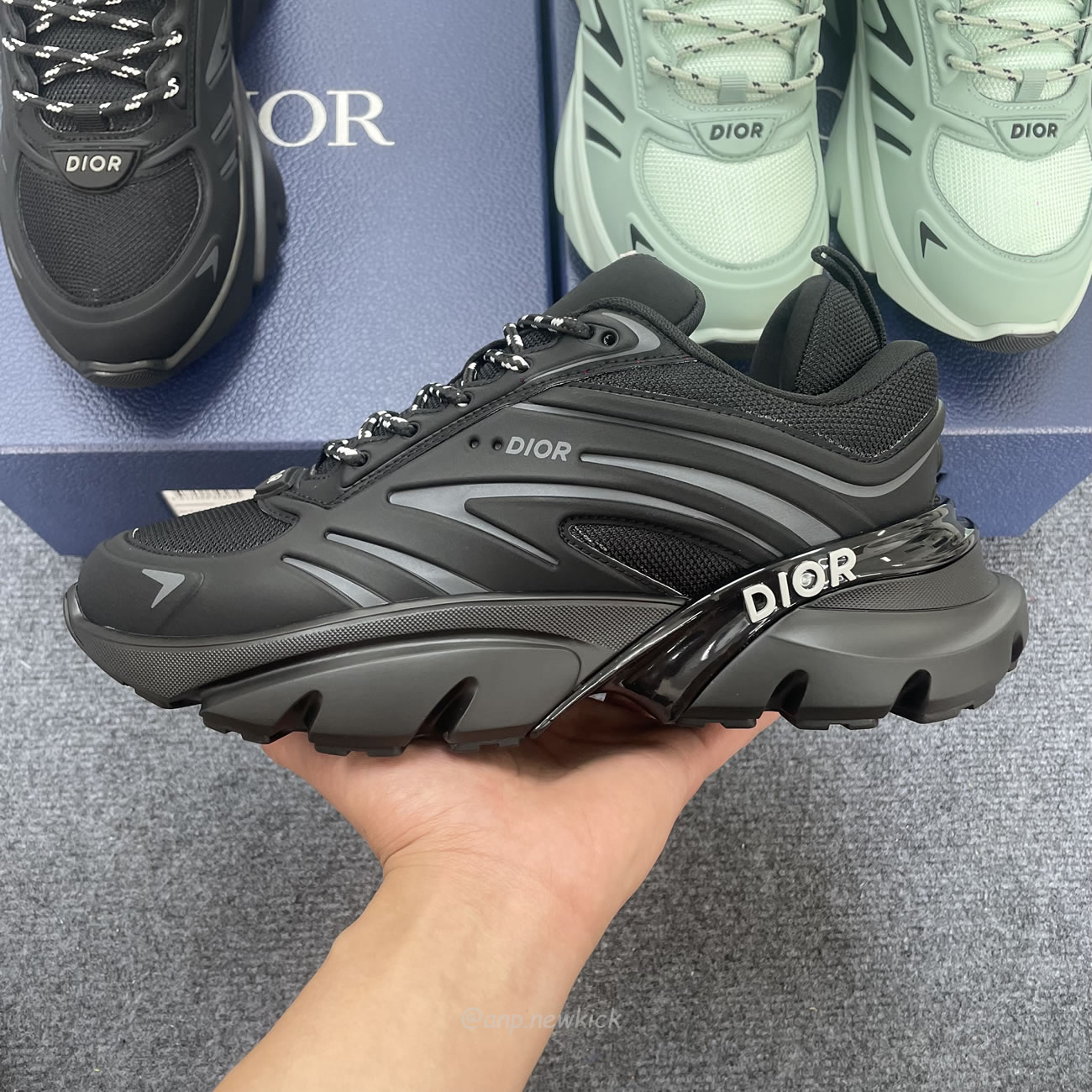 Dior B44 Blade Sneaker Black Technical Mesh And Black Technical Fabric 3sn306zzy H981 (10) - www.newkick.org