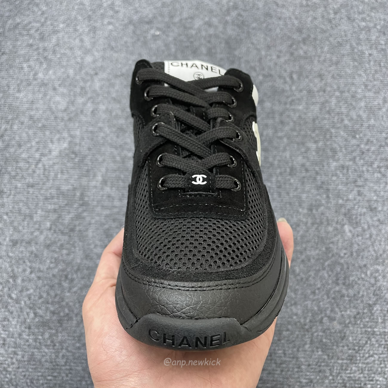 Chanel Low Top Trainer Black White G38299 Y55720 K3845 (13) - www.newkick.org