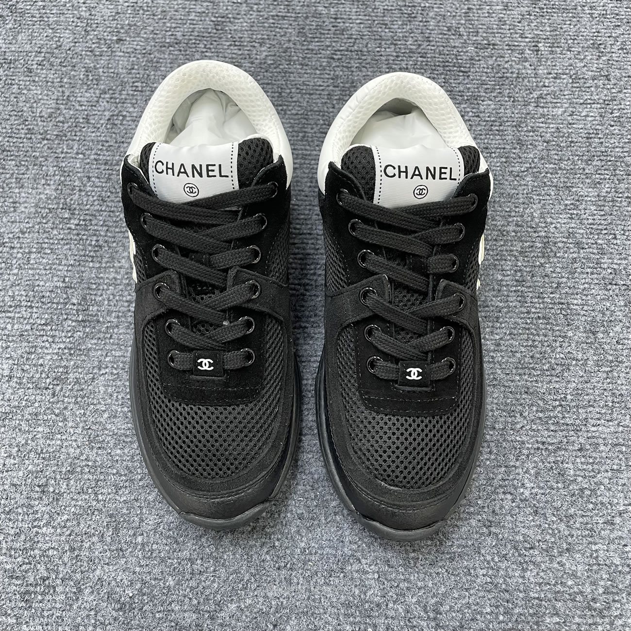 Chanel Low Top Trainer Black White G38299 Y55720 K3845 (9) - www.newkick.org