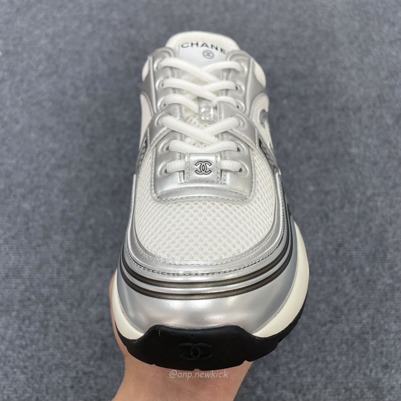 Chanel Cc Runner Silver Laminate G39792 Y56368 K5451 (5) - www.newkick.org