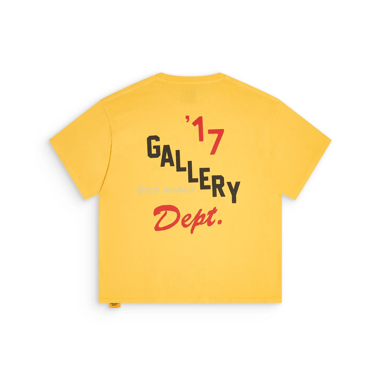 Gallery Dept. Boxing Merch Yellow Black Beige T Shirt (5) - www.newkick.org