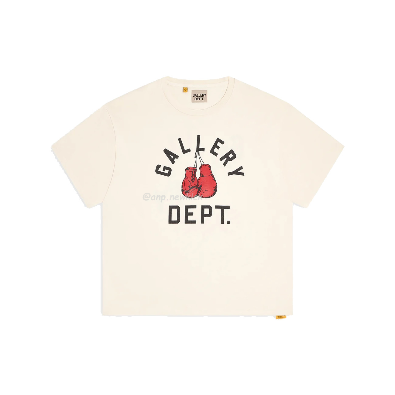 Gallery Dept. Boxing Merch Yellow Black Beige T Shirt (7) - www.newkick.org