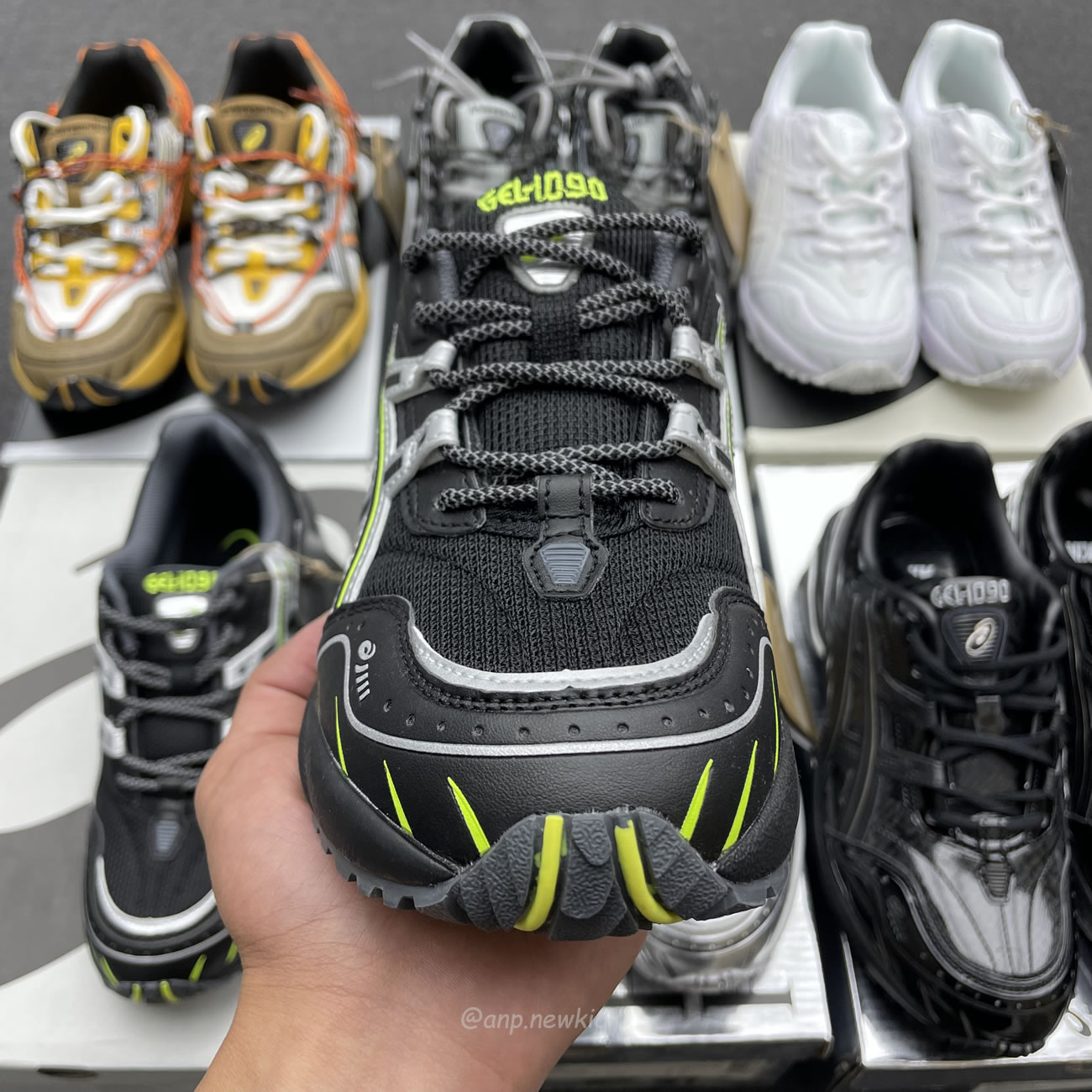 Asics Gel 1090 Black Pure Silver Andersson Bell White Orange (10) - www.newkick.org