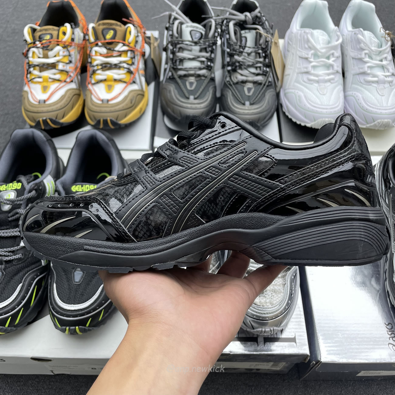 Asics Gel 1090 Black Pure Silver Andersson Bell White Orange (13) - www.newkick.org