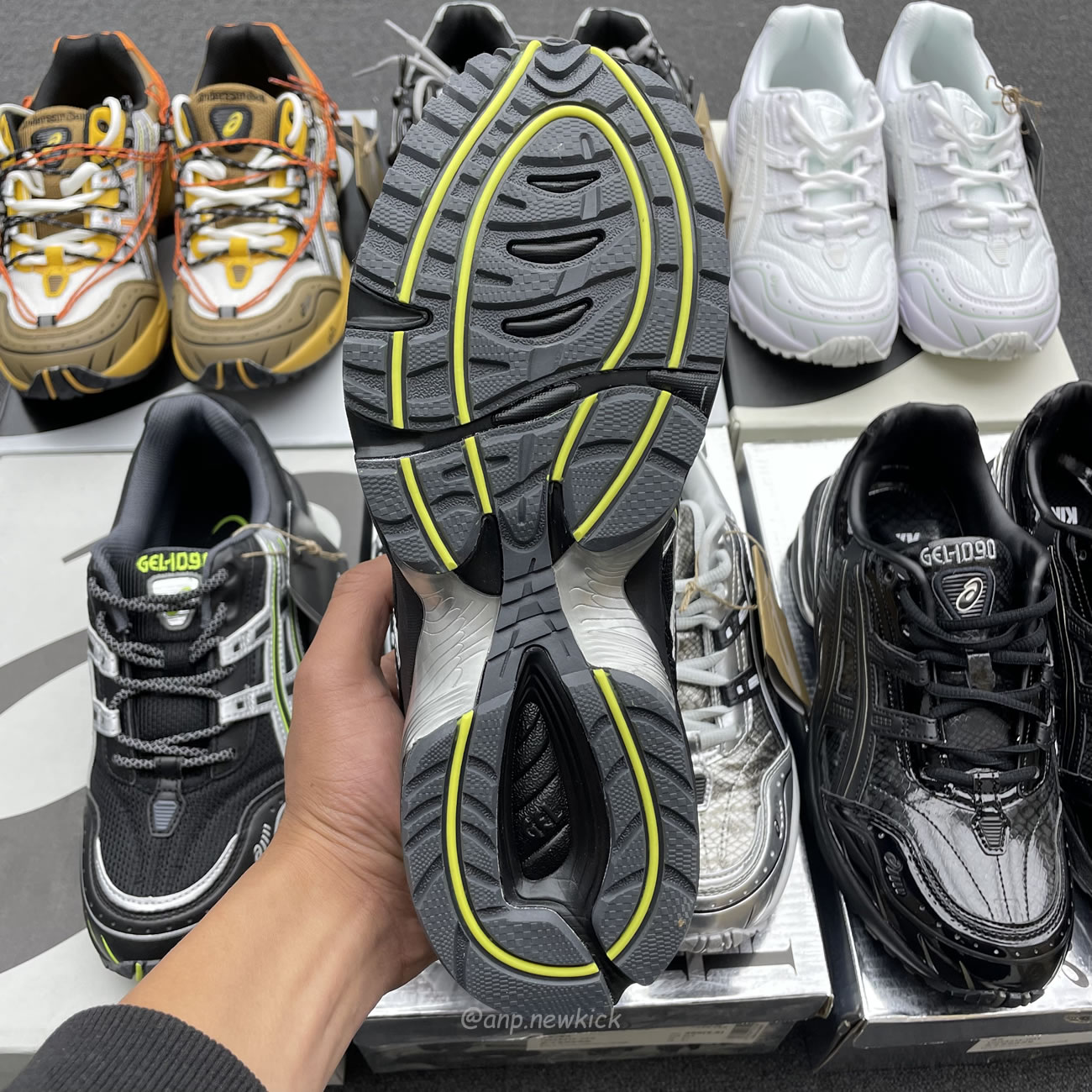 Asics Gel 1090 Black Pure Silver Andersson Bell White Orange (3) - www.newkick.org