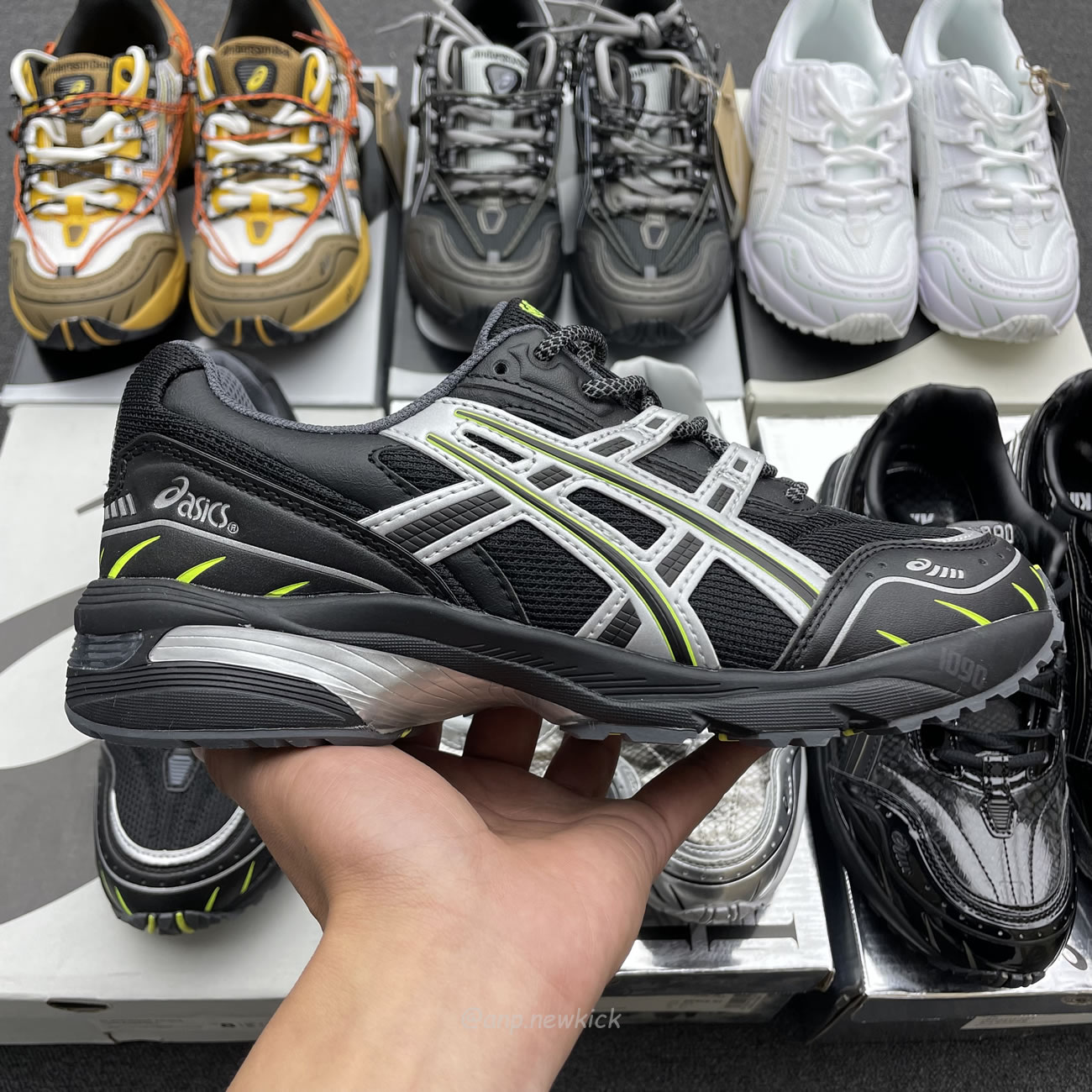 Asics Gel 1090 Black Pure Silver Andersson Bell White Orange (4) - www.newkick.org
