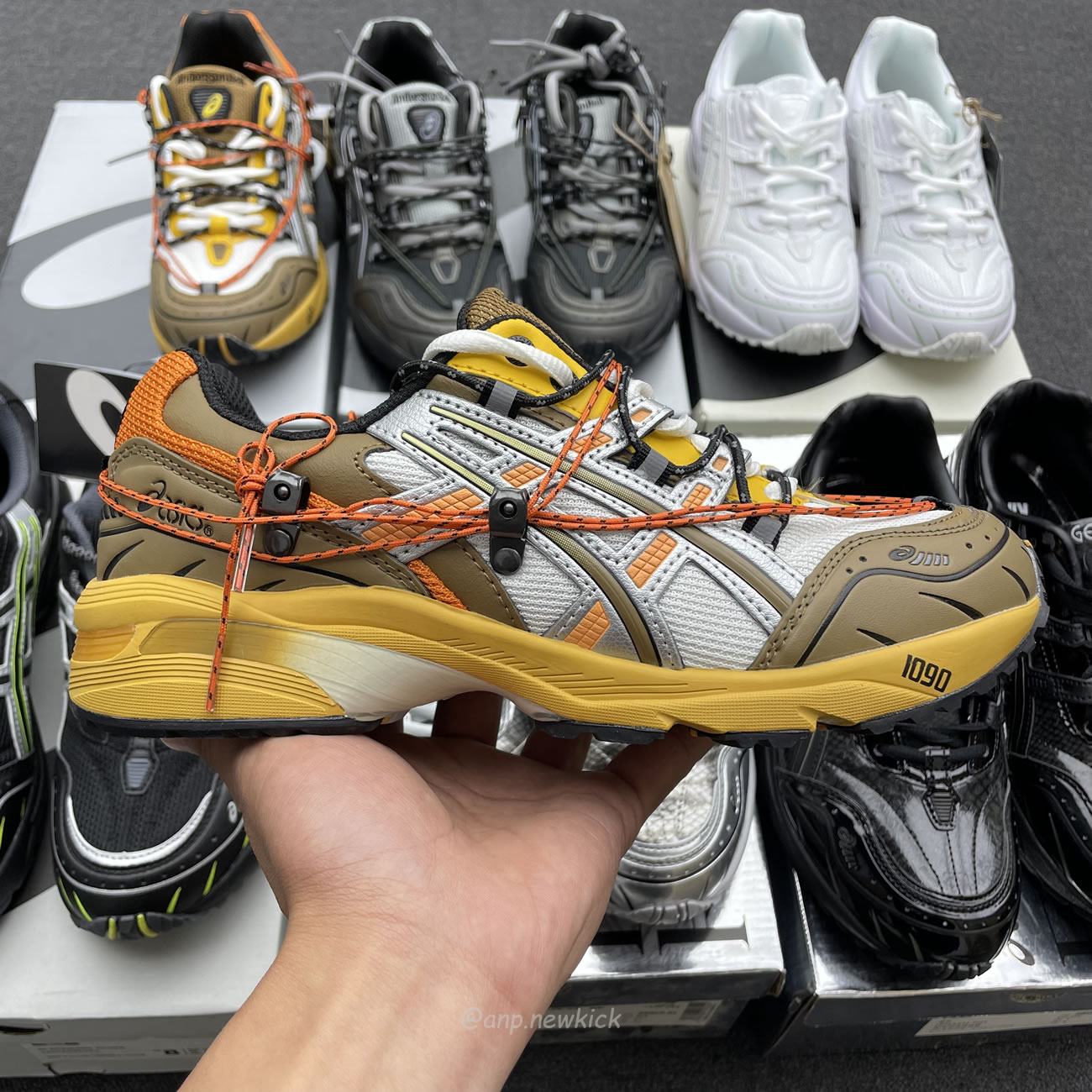 Asics Gel 1090 Black Pure Silver Andersson Bell White Orange (5) - www.newkick.org