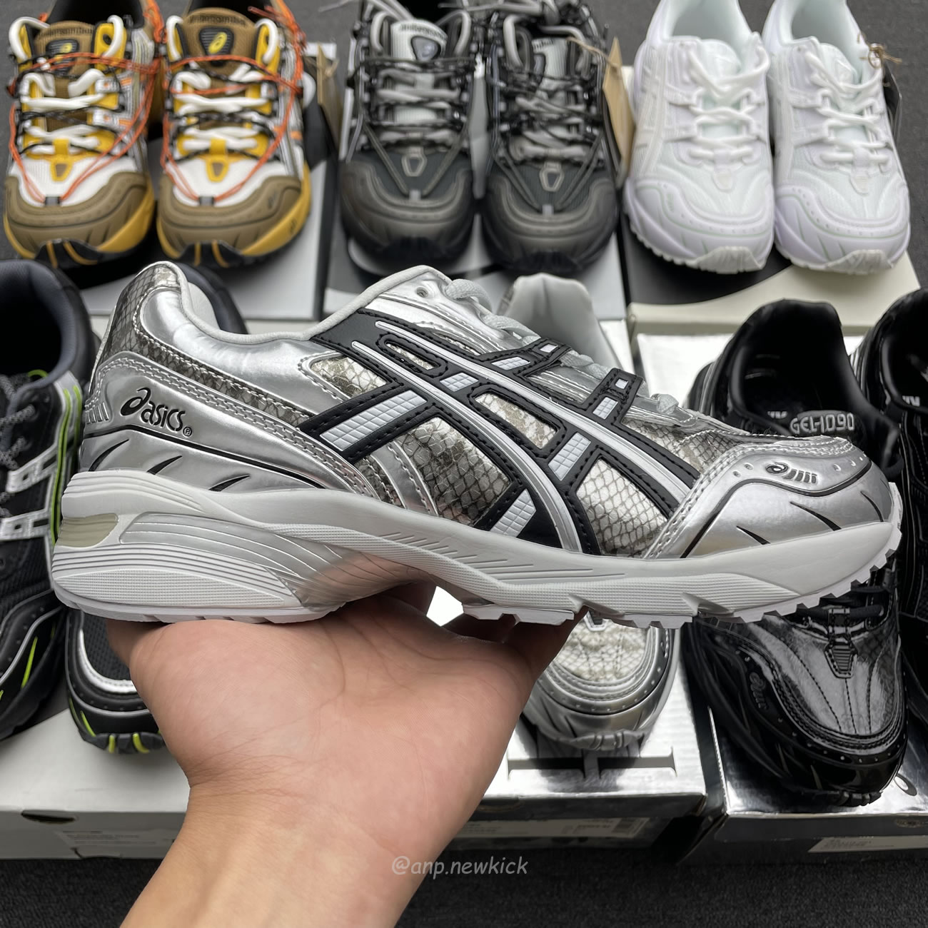 Asics Gel 1090 Black Pure Silver Andersson Bell White Orange (6) - www.newkick.org