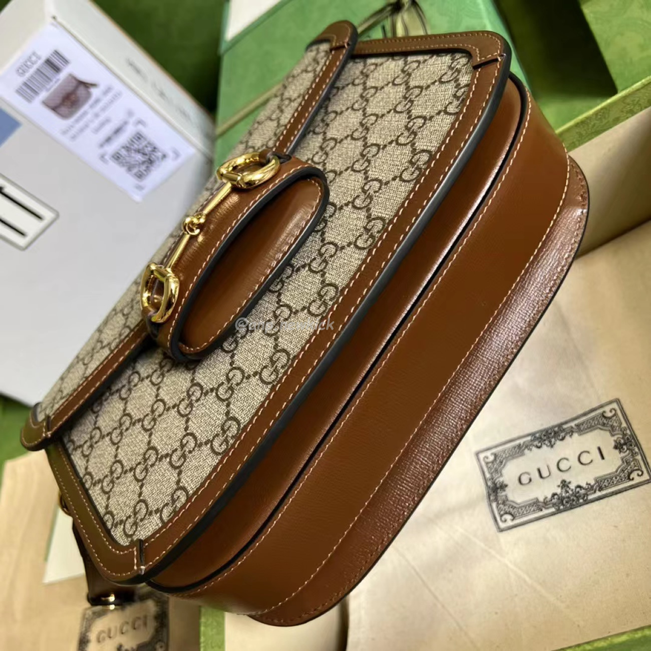 Gucci 1955 Horsebit Shoulder Bag Small Beigebrown (5) - www.newkick.org Gucci 1955 Horsebit Shoulder Bag Small Beigebrown (5) - www.newkick.org