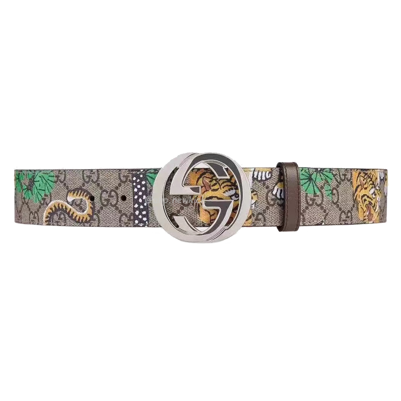 Gucci Interlocking G Belt Supreme Gg Bengal Beige Brown Multicolor (1) - www.newkick.org