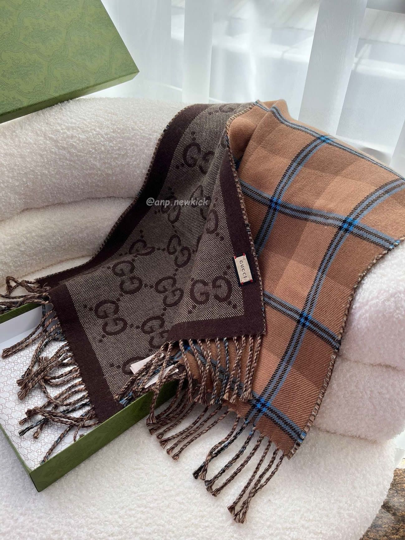 Gucci Gg Reversible Check Scarf 45x170cm (7) - www.newkick.org Gucci Gg Reversible Check Scarf 45x170cm (7) - www.newkick.org