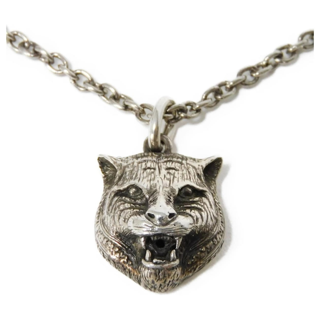Gucci Silver Necklace With Tiger Pendant Silvery (1) - www.newkick.org Gucci Silver Necklace With Tiger Pendant Silvery (1) - www.newkick.org
