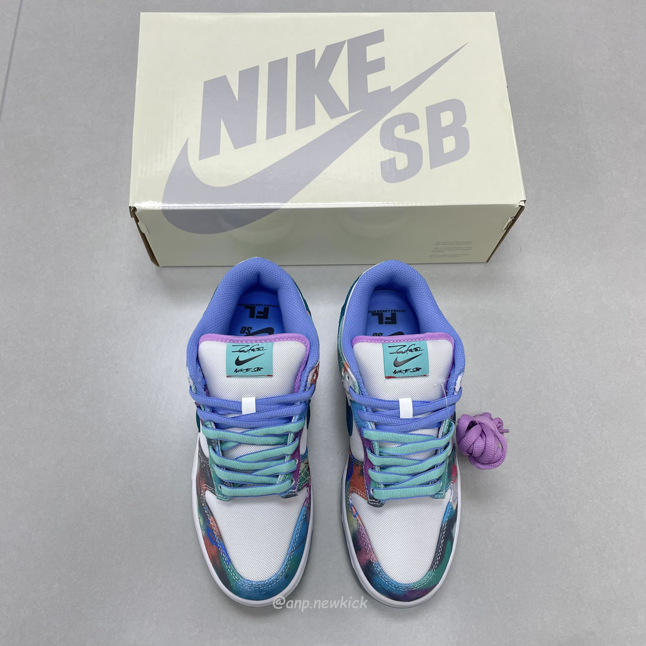 Nike Sb Dunk Low Futura Laboratories Bleached Aqua Hf6061 400 (2) - www.newkick.org