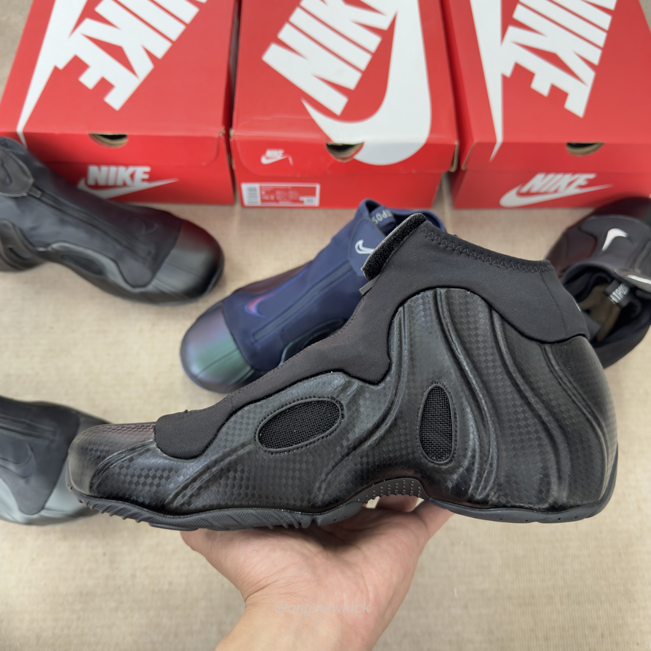 Nike Air Flightposite Jason Kidd Mavericks 2025 Carbon Fiber Black (12) - www.newkick.org