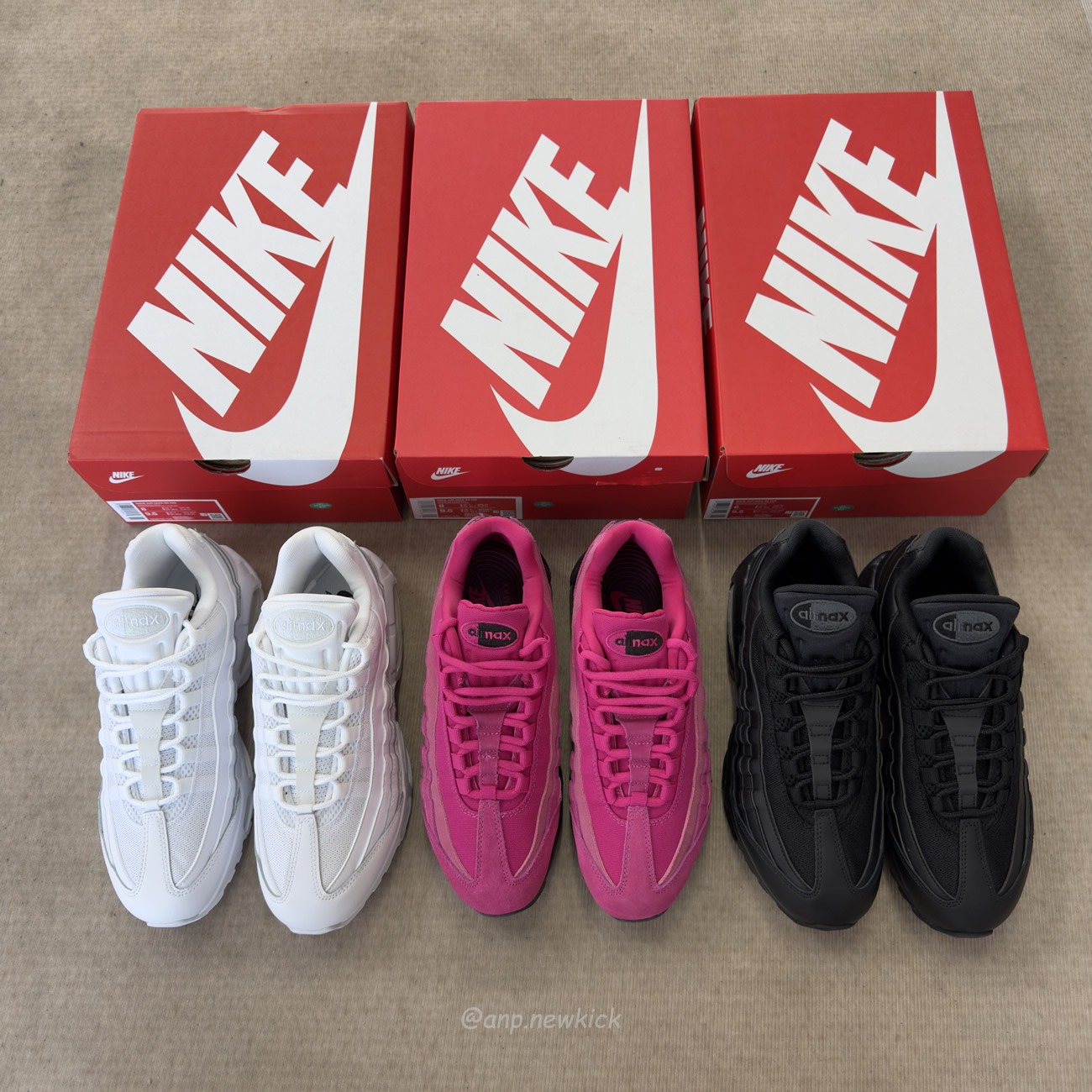 Nike Air Max 95 Og Big Bubble Black Anthracite Triple White Fireberry (11) - www.newkick.org