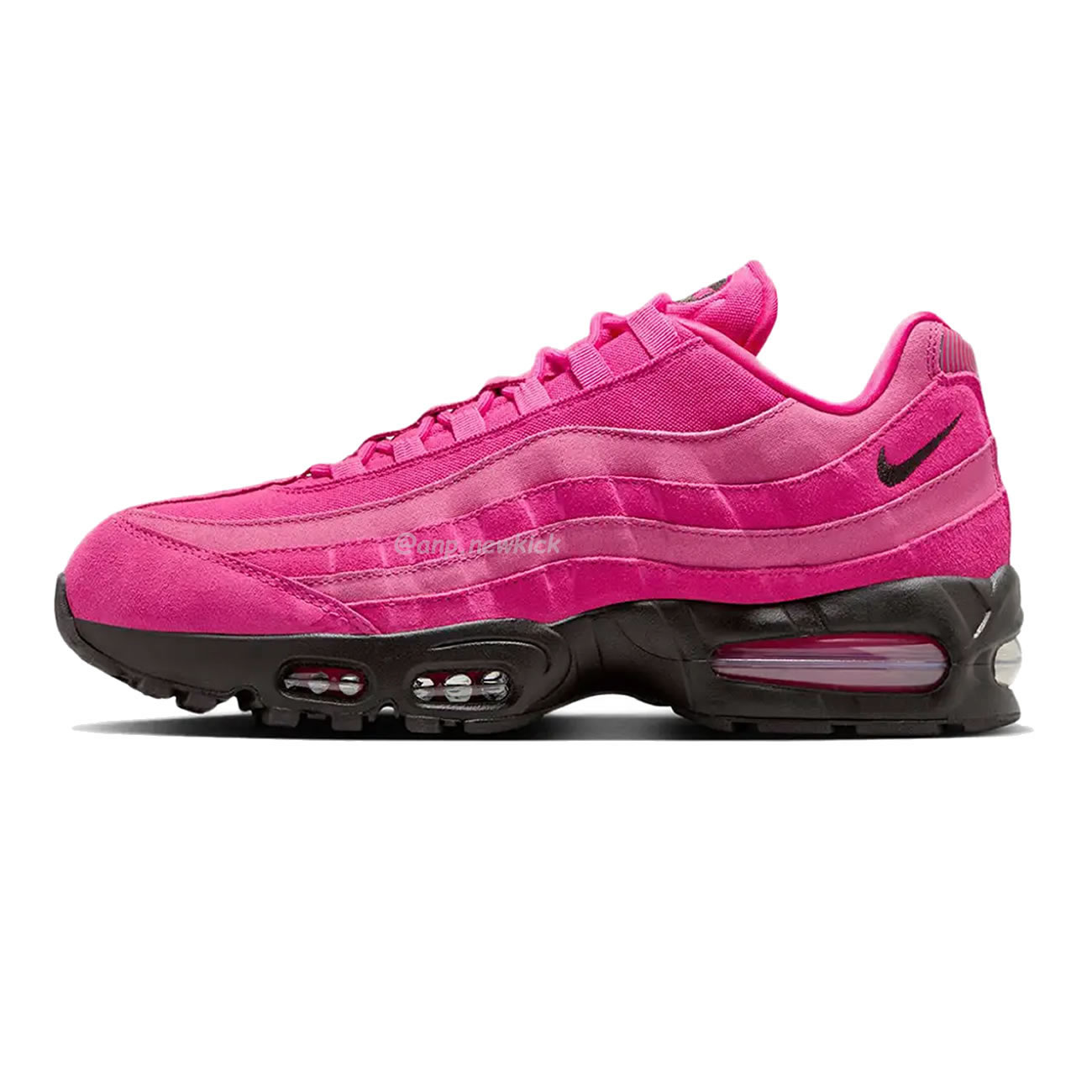 Nike Air Max 95 Og Big Bubble Black Anthracite Triple White Fireberry (8) - www.newkick.org