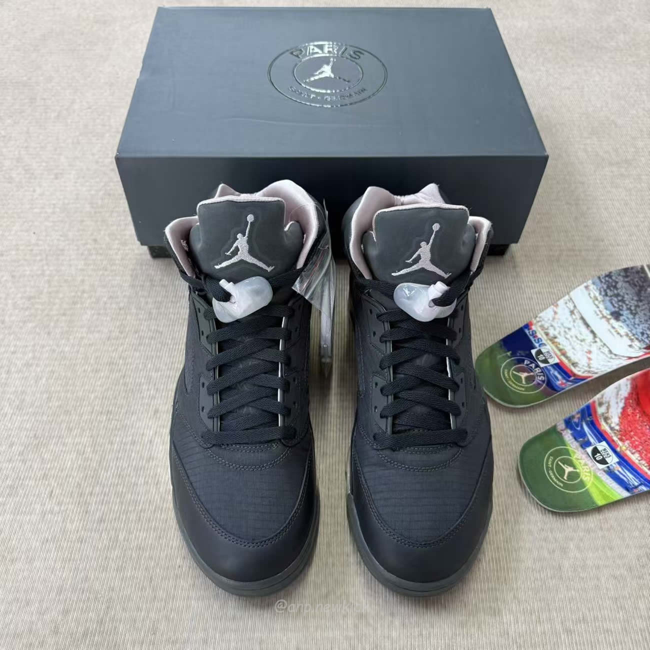 Air Jordan 5 Retro Psg Paris Saint Germain Off Noir Hq3004 001 (6) - www.newkick.org