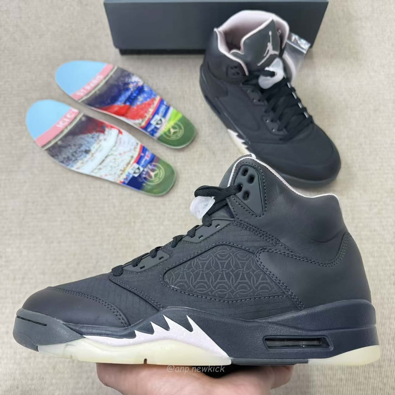 Air Jordan 5 Retro Psg Paris Saint Germain Off Noir Hq3004 001 (8) - www.newkick.org