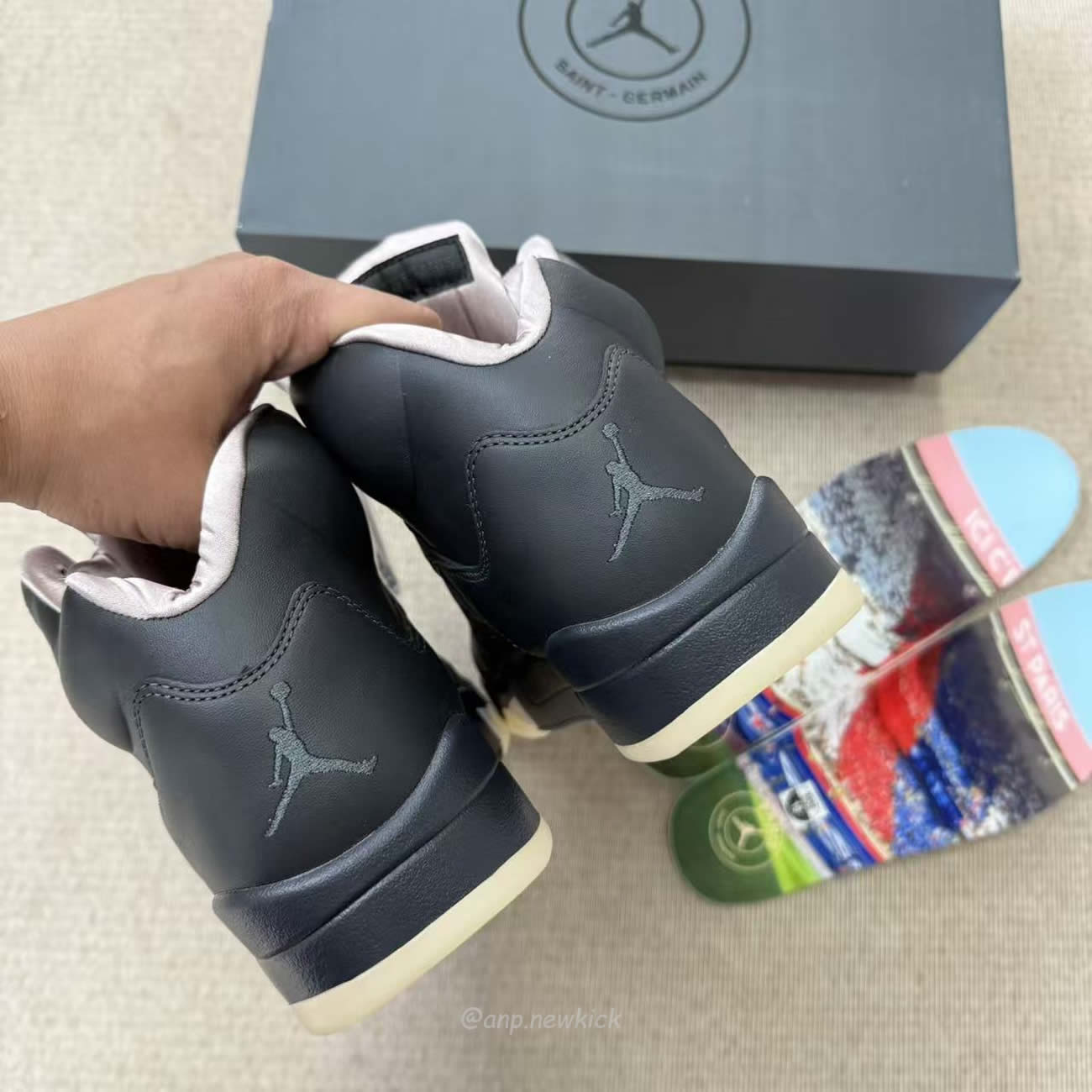 Air Jordan 5 Retro Psg Paris Saint Germain Off Noir Hq3004 001 (9) - www.newkick.org