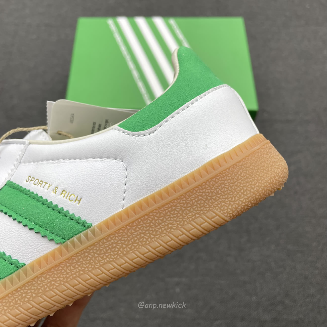 Adidas Samba Og Sporty Rich White Green Hq6075 (9) - www.newkick.org