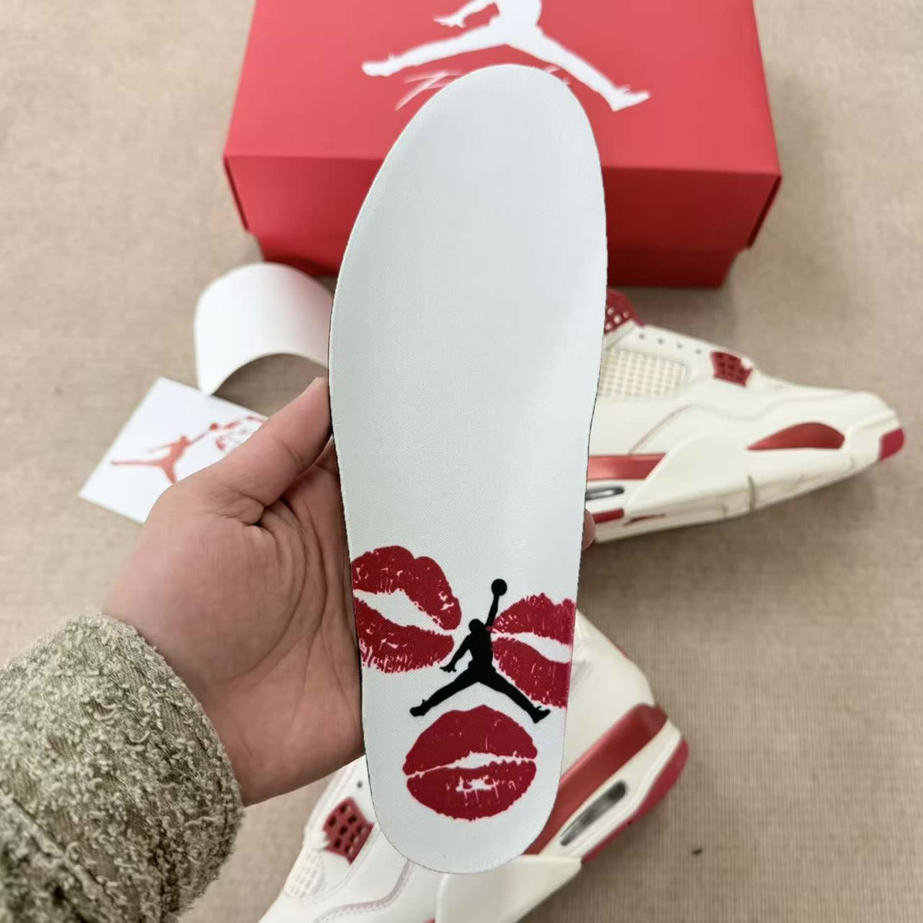 Air Jordan 4 Retro Pale Ivory Sierra Red Hv0823 108 (15) - www.newkick.org