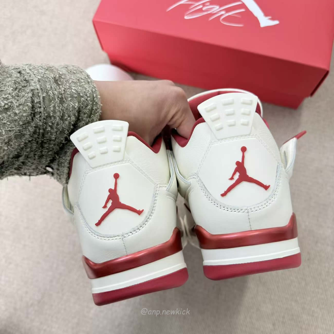 Air Jordan 4 Retro Pale Ivory Sierra Red Hv0823 108 (17) - www.newkick.org