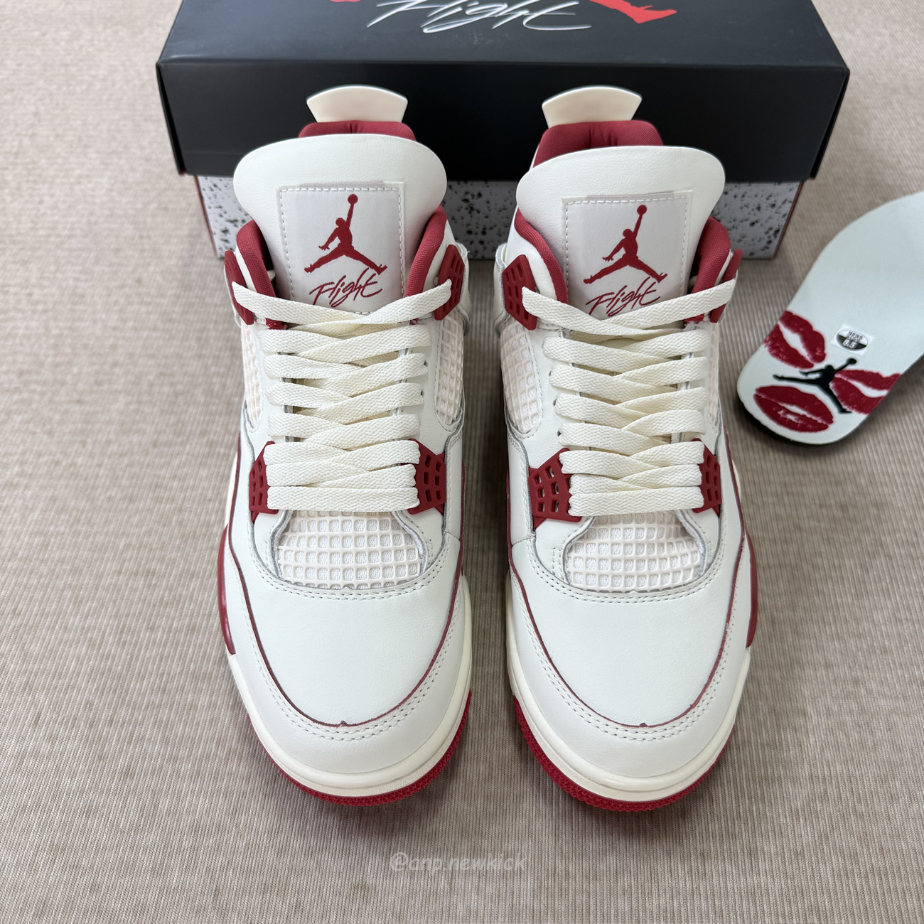 Air Jordan 4 Retro Pale Ivory Sierra Red Womens Hv0823 108 (3) - www.newkick.org