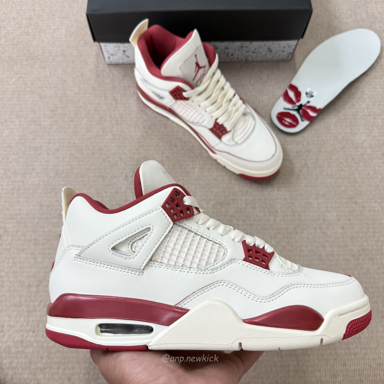 Air Jordan 4 Retro Pale Ivory Sierra Red Womens Hv0823 108 (5) - www.newkick.org
