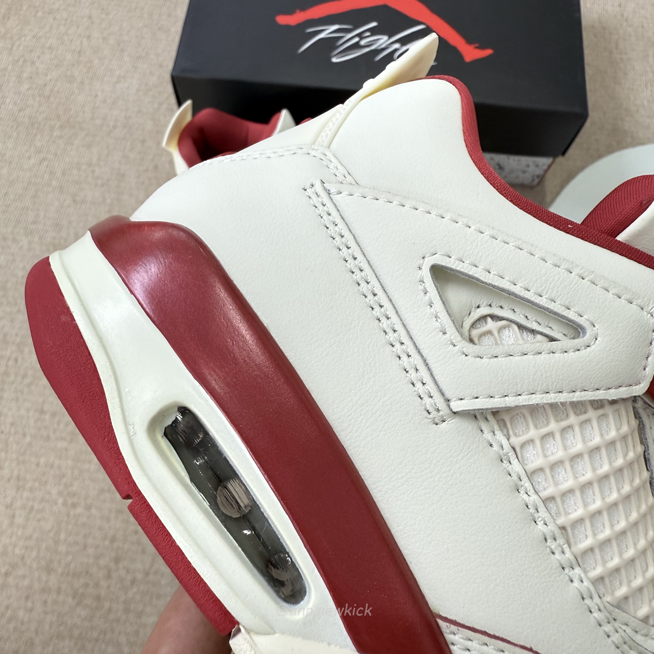 Air Jordan 4 Retro Pale Ivory Sierra Red Womens Hv0823 108 (9) - www.newkick.org