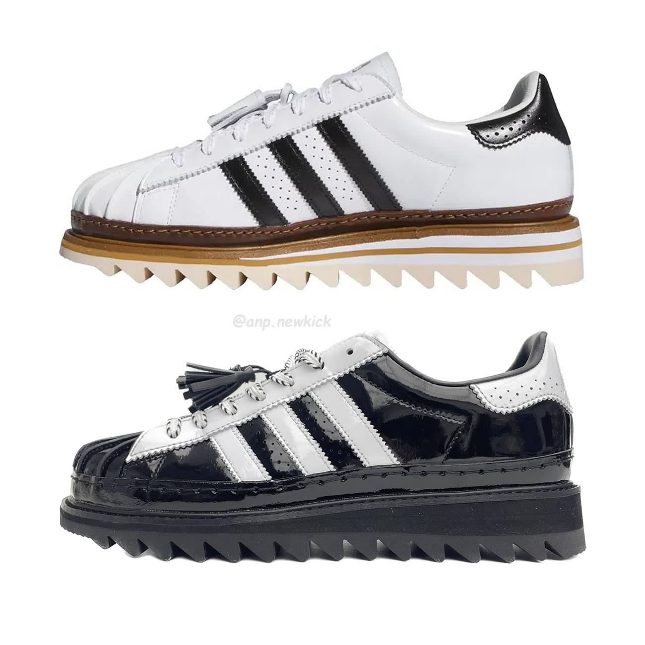 Adidas Superstar Clot By Edison Chen White Black Crystal Sand Ih3132 Ih3131 (1) - www.newkick.org