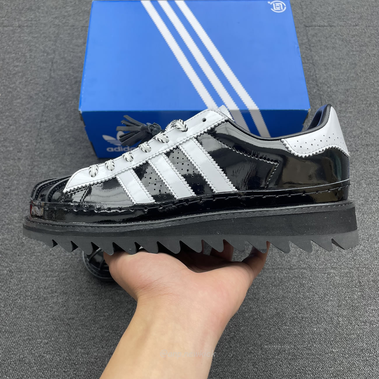 Adidas Superstar Clot By Edison Chen White Black Crystal Sand Ih3132 Ih3131 (18) - www.newkick.org