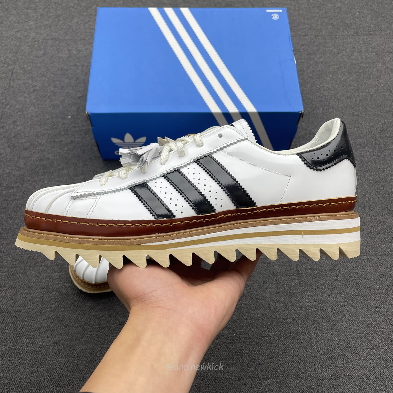 Adidas Superstar Clot By Edison Chen White Black Crystal Sand Ih3132 Ih3131 (19) - www.newkick.org