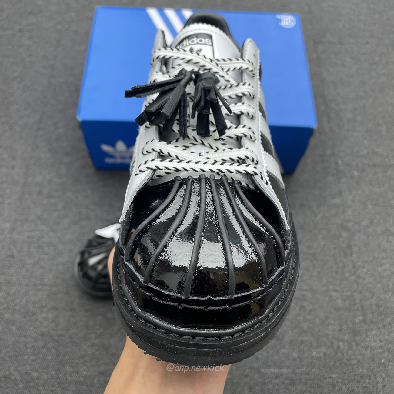 Adidas Superstar Clot By Edison Chen White Black Crystal Sand Ih3132 Ih3131 (9) - www.newkick.org