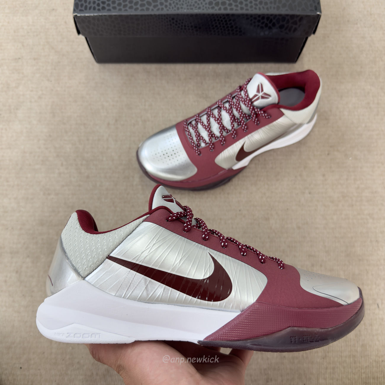 Nike Kobe 5 Protro Metallic Silver And Team Red Im0557 001 (3) - www.newkick.org