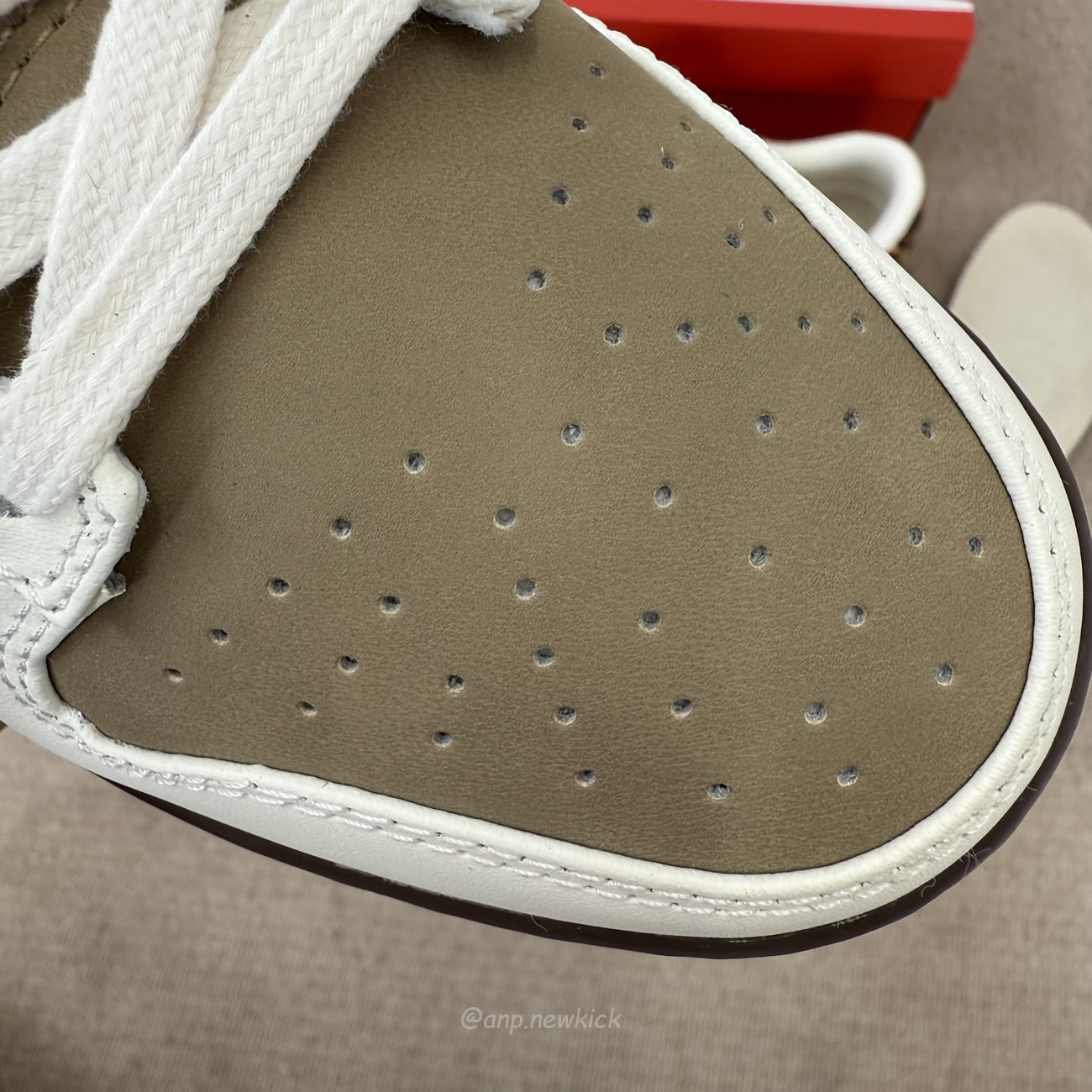 Nike Dunk Low Retro Khaki Team Red Pearl White Womens Im6687 262 (9) - www.newkick.org