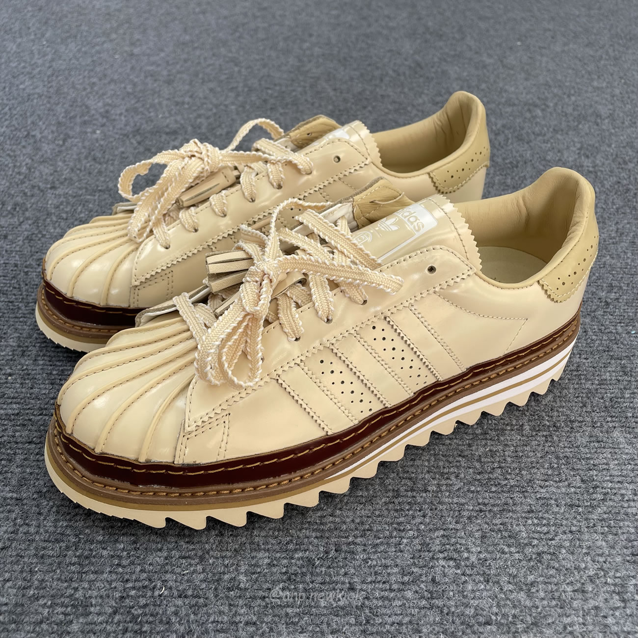 Adidas Superstar Clot By Edison Chen Milk Tea Jq6117 (4) - www.newkick.org