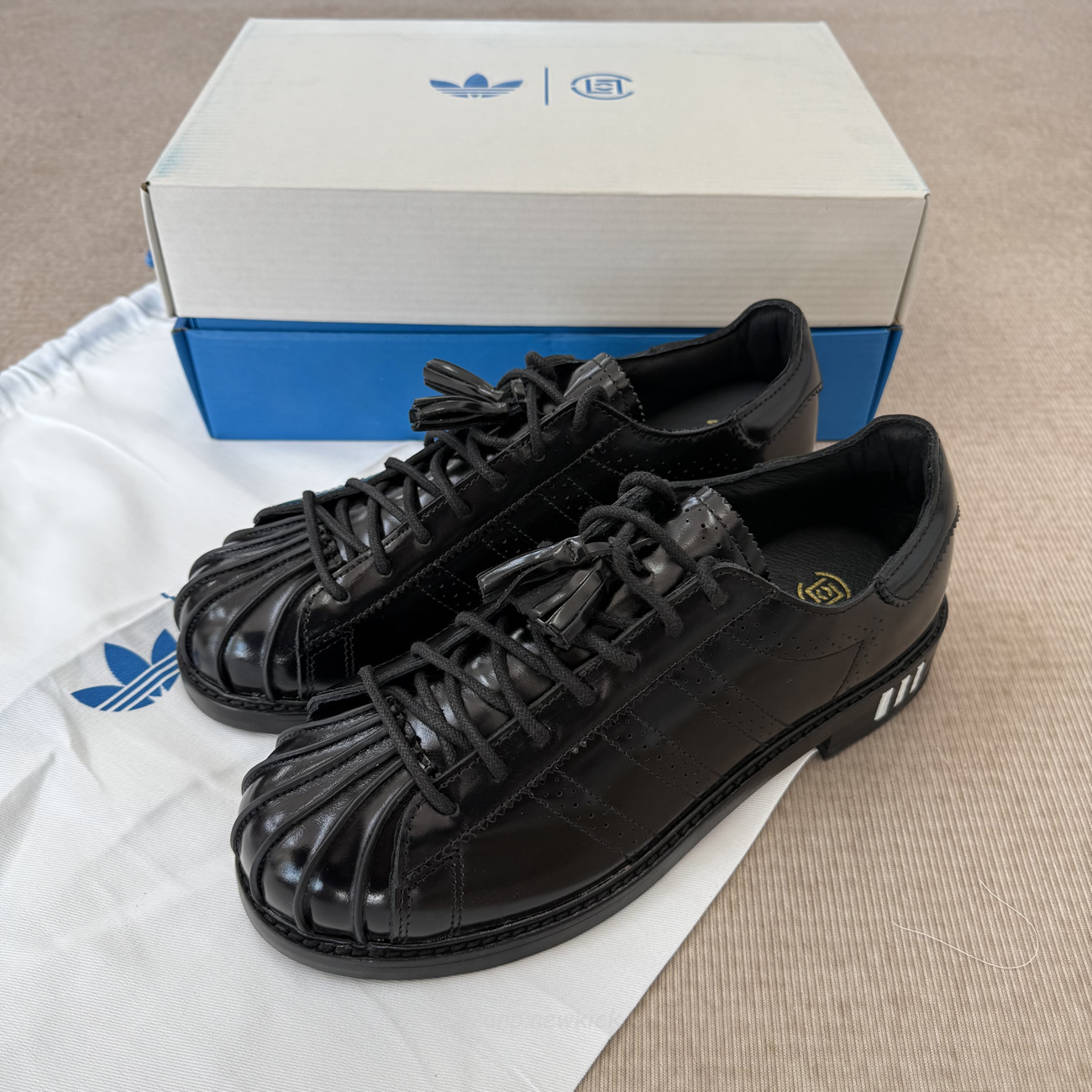 Adidas Dress Superstar Clot By Edison Chen Black Jr2814 (9) - www.newkick.org