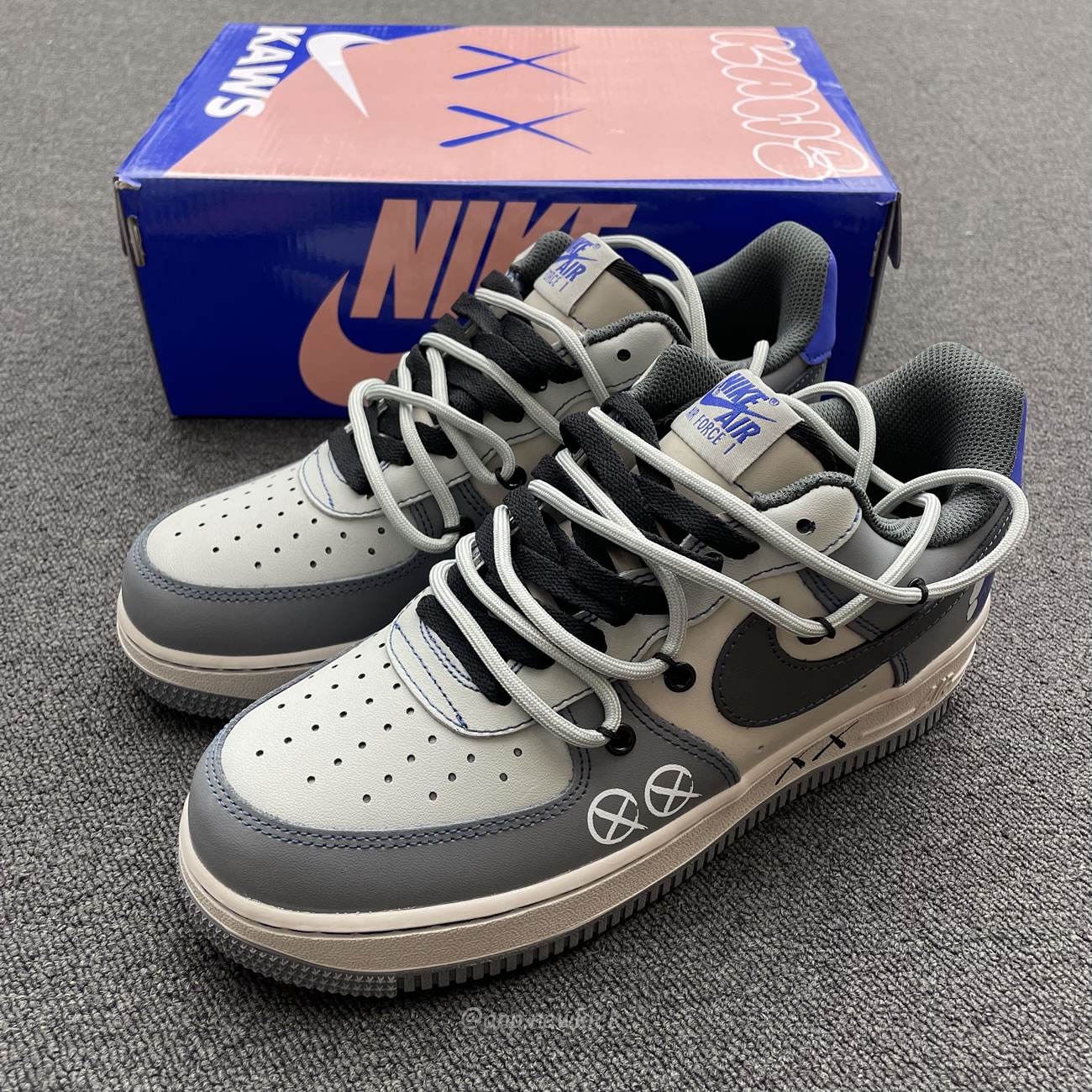 Nike Kaws X Air Force 1 Low Grey Royal Ks6869 333 (10) - www.newkick.org