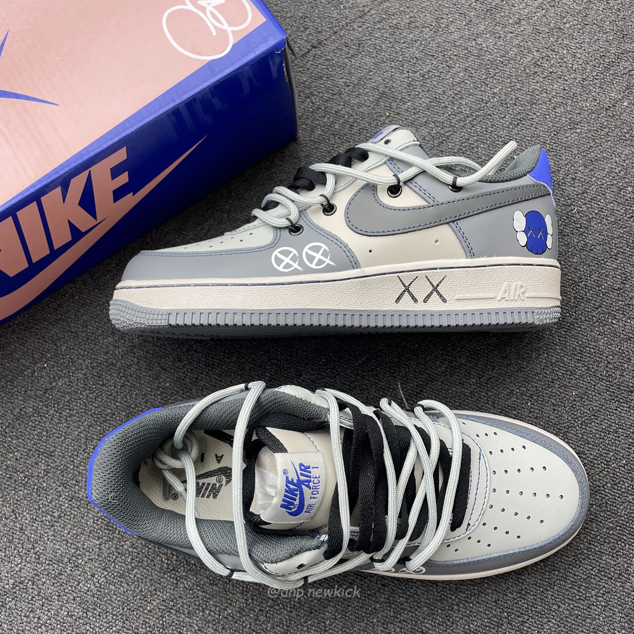 Nike Kaws X Air Force 1 Low Grey Royal Ks6869 333 (8) - www.newkick.org
