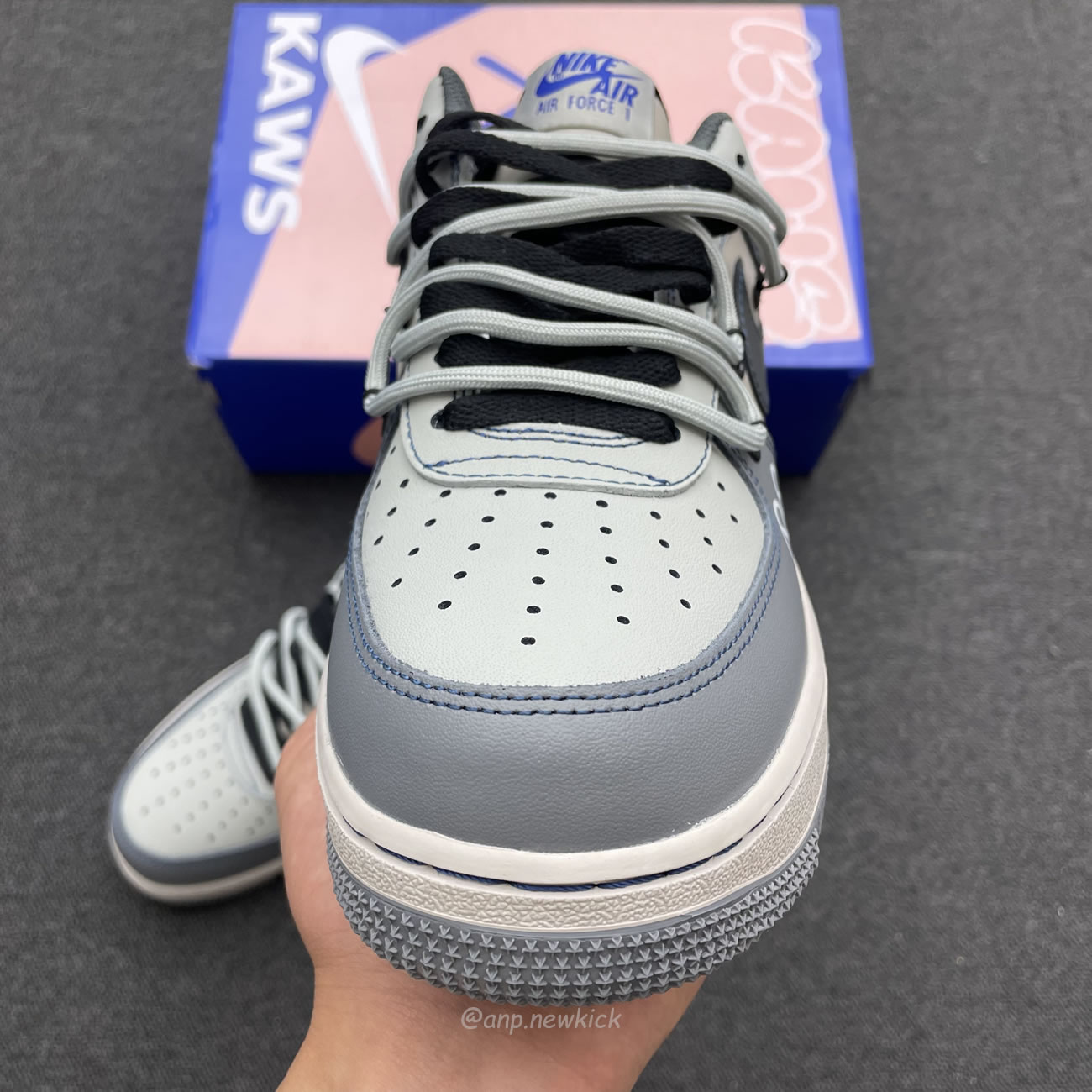Nike Kaws X Air Force 1 Low Grey Royal Ks6869 333 (9) - www.newkick.org