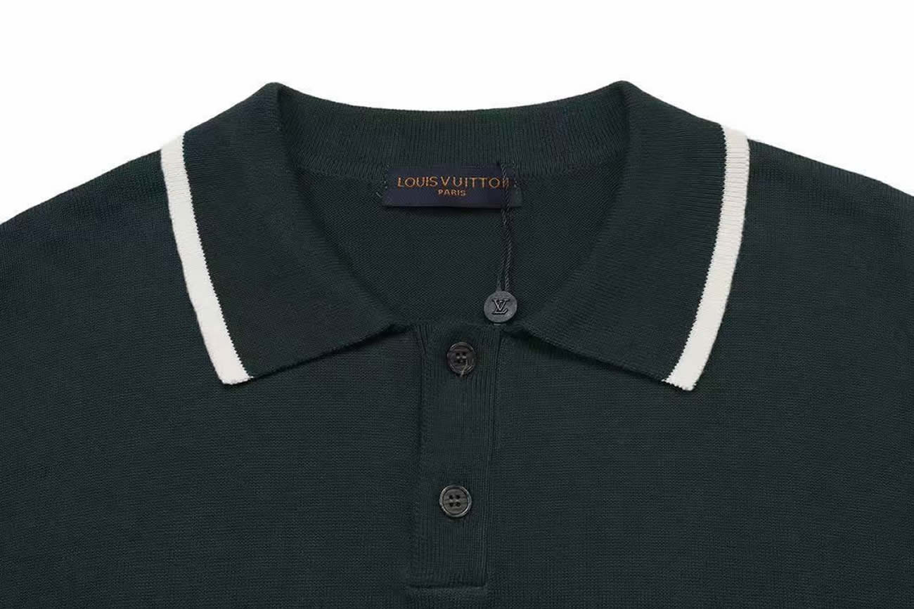 Louis Vuitton Green Polo T Shirt With White Embroidered (2) - www.newkick.org Louis Vuitton Green Polo T Shirt With White Embroidered (2) - www.newkick.org
