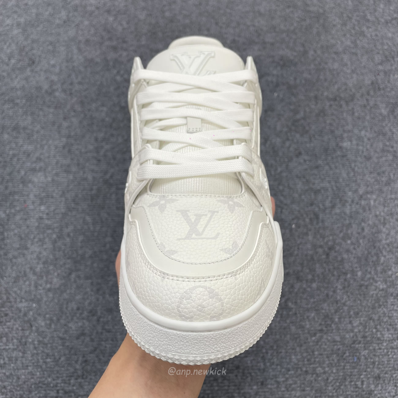 Louis Vuitton White Monochrome Louis Vuitton Lv Trainer White Black (4) - www.newkick.org