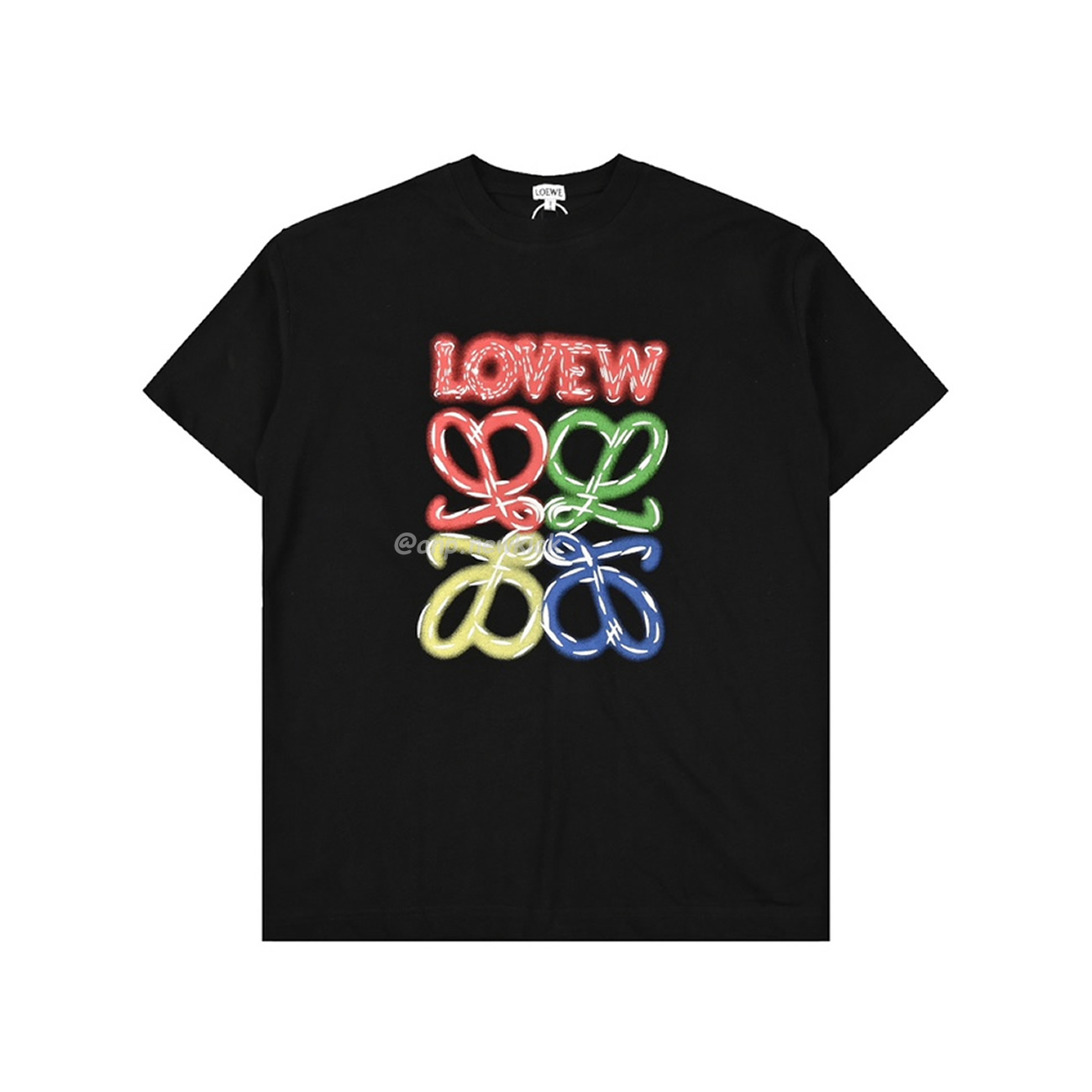 Loewe 24ss Neon Logo Short Sleeved (2) - www.newkick.org