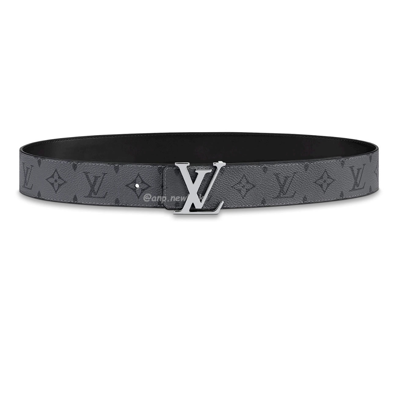 Louis Vuitton Reversible Belt Initiales Monogram Eclipse Reverse 40mm Gray M0285t (1) - www.newkick.org