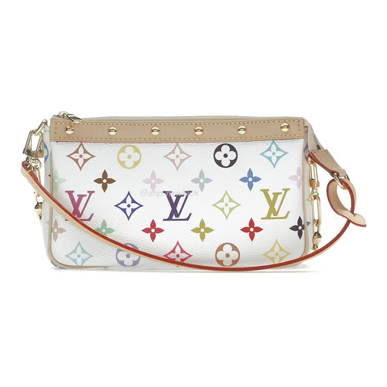 Louis Vuitton X Takashi Murakami Pochette Accessoires White Multicolored M13404 (1) - www.newkick.org