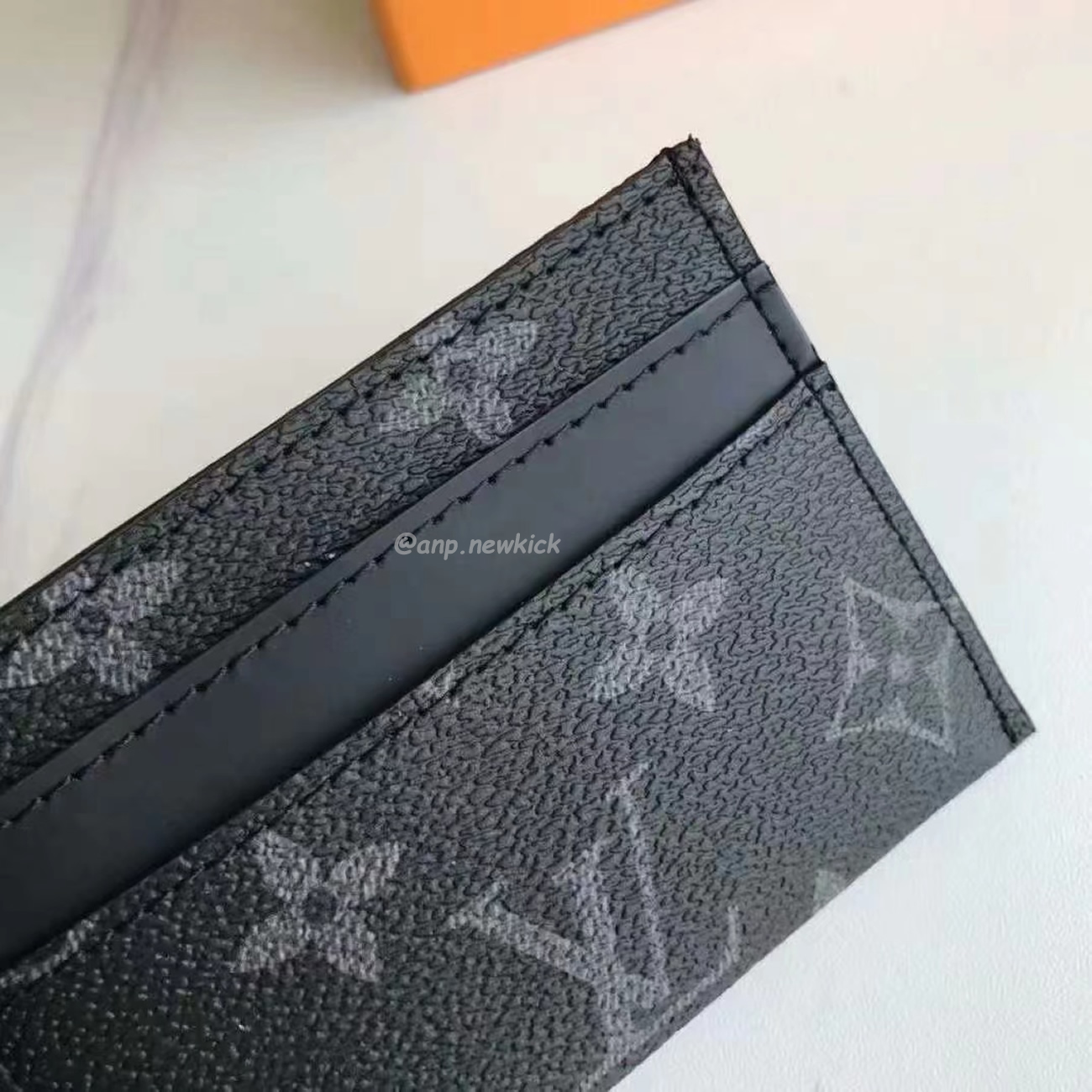 Louis Vuitton Card Holder Porte Cartes Double Monogram Eclipse Blackgrey M62170 (4) - www.newkick.org
