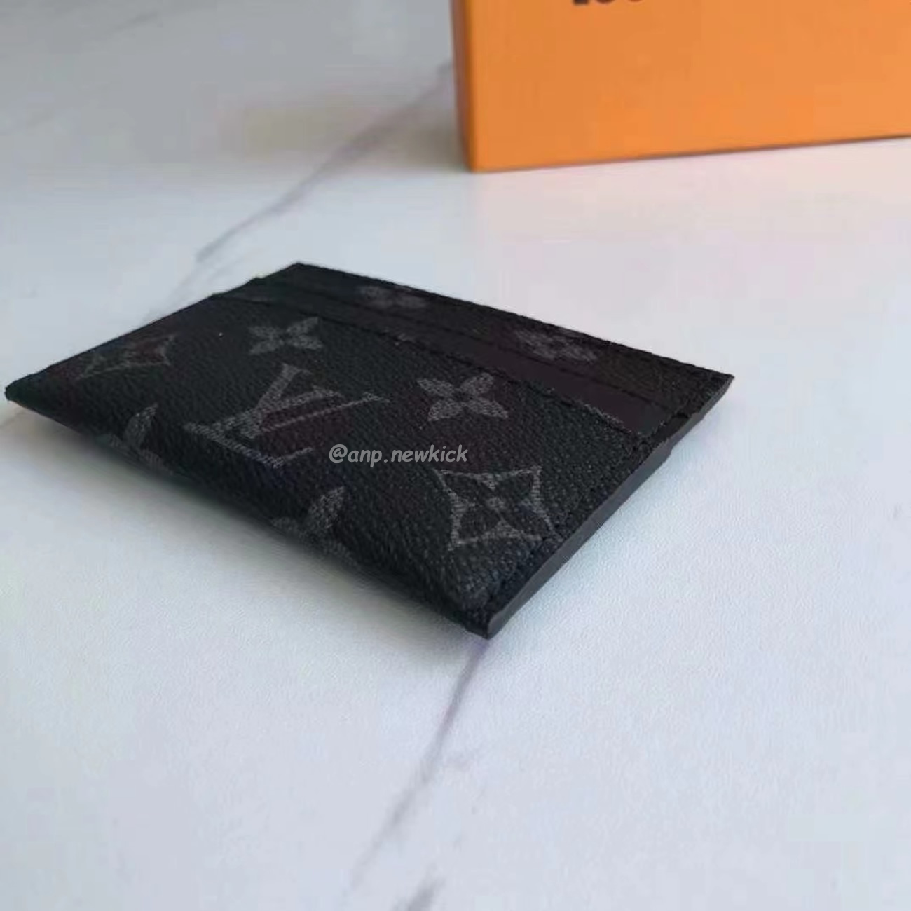 Louis Vuitton Card Holder Porte Cartes Double Monogram Eclipse Blackgrey M62170 (5) - www.newkick.org