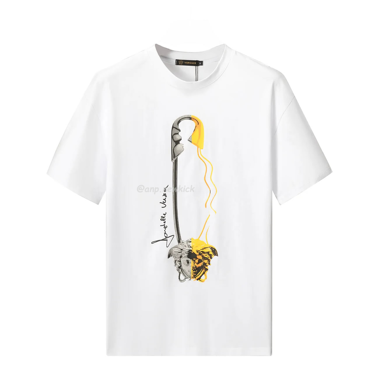 Versace Pattern Medusa Logo Printed Cotton T Shirt (6) - www.newkick.org
